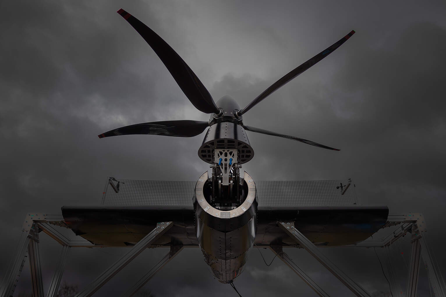 AL6A1676-2 Drone flying in sky 3D artwork